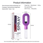 2-in-1 Fine Mist Spray Hair Brush, Refillable Water Hydration Detangling Comb, Bristle-Free Anti-Frizz Massage Hairbrush, Anti-Static Portable Hairstyling Tool for Dry Frizzy Curly Hair Volumizing