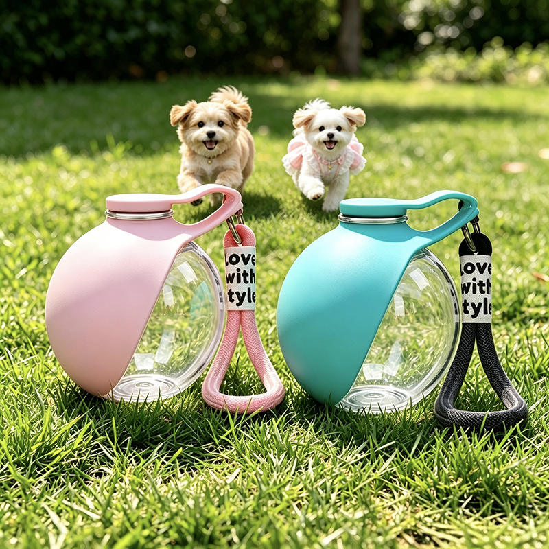 2026 New Dual-Material Pet Water Bottle,Dual Optional Body Materials (Plastic / 304 Stainless Steel) |  Full Waterproof & Leak-Proof Design | Durable Drop-Proof Structure