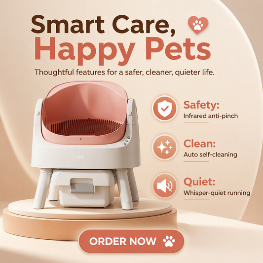 Limited-Time Offer 🔥Automatic Litter Box for Large Cats Auto Clean Smart Sensor Anti-Pinch Technology Odor Control Large Capacity