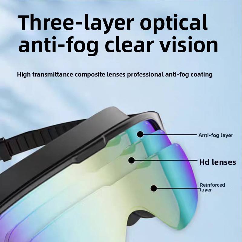 Limited Time: 40% OFF 🔥2026 New Large Wide Vision Swimming Goggles, HD Anti-Fog Waterproof Swim Glasses, UV Protection Leak-Proof Silicone Goggles with Earplugs