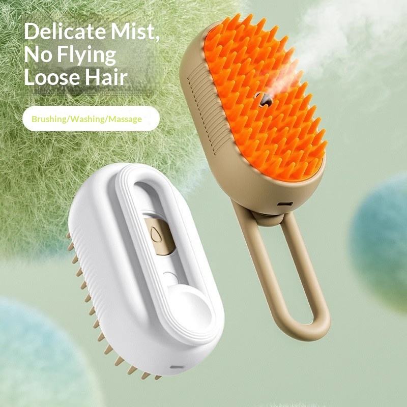 Limited Time: 30% OFF 🔥3 in 1 Pet Steam Brush | Rechargeable, Self-Cleaning, Deshedding & Massage Tool for Dogs & Cats