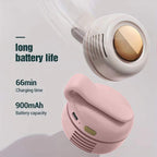 Limited Time: 30% OFF 🔥2 in 1 Waist Clip & Neck Bladeless Fan, 3 Speeds Adjustable Quiet Mini Portable Cooling Fan, 360° Rotate Hands-Free USB Rechargeable Personal Fan for Outdoor Travel Working