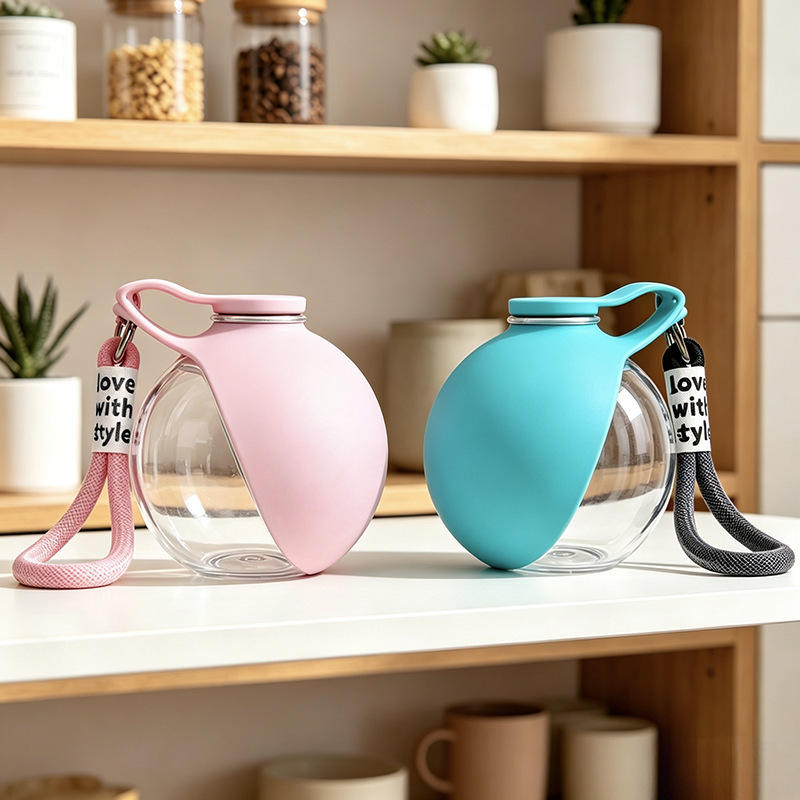 2026 New Dual-Material Pet Water Bottle,Dual Optional Body Materials (Plastic / 304 Stainless Steel) |  Full Waterproof & Leak-Proof Design | Durable Drop-Proof Structure