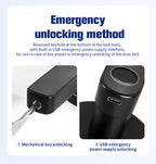 Tuya TTLock Smart Door Lock, Biometric Fingerprint & Key Card Electronic Security Lock, Anti-Theft Smart Handle Lever Lock, Bluetooth APP Remote Control Keyless Entry Lock for Home Apartment Office Rental