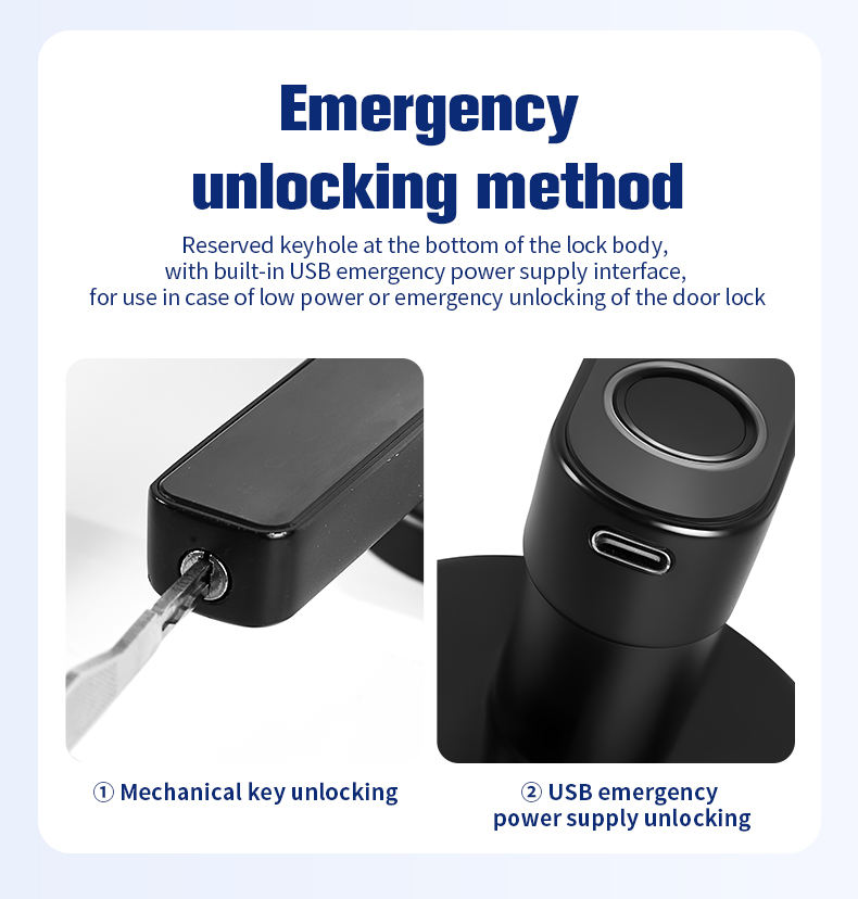 Tuya TTLock Smart Door Lock, Biometric Fingerprint & Key Card Electronic Security Lock, Anti-Theft Smart Handle Lever Lock, Bluetooth APP Remote Control Keyless Entry Lock for Home Apartment Office Rental