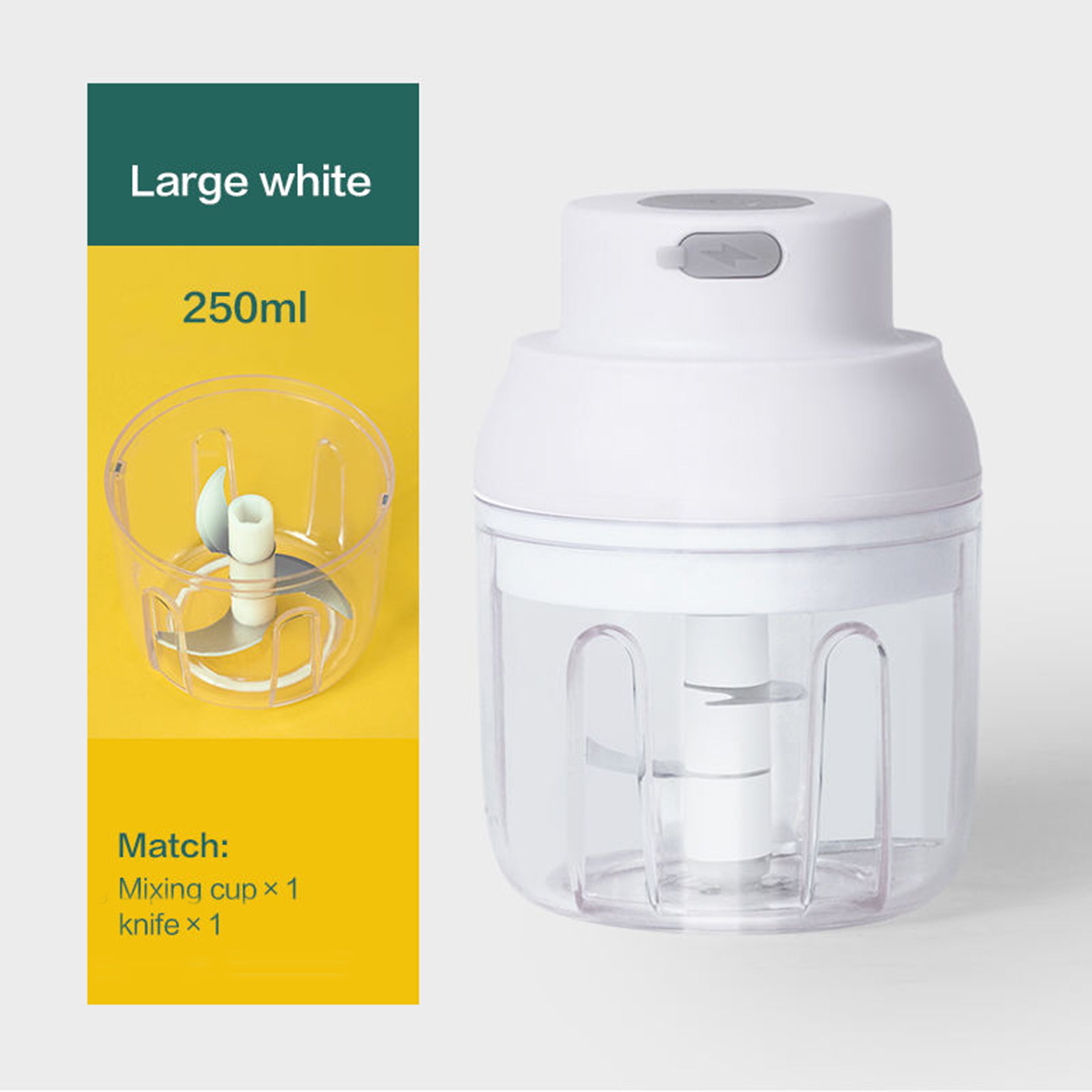 Limited Time: 50% OFF 🔥2026 New Mini Electric Food Chopper - Silent USB Charging, Compact Portable Garlic Chopper Kitchen Assistant