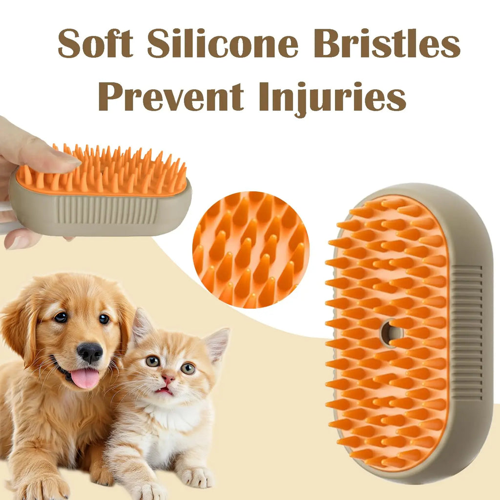 Limited Time: 30% OFF 🔥3 in 1 Pet Steam Brush | Rechargeable, Self-Cleaning, Deshedding & Massage Tool for Dogs & Cats