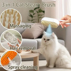 Limited Time: 30% OFF 🔥3 in 1 Pet Steam Brush | Rechargeable, Self-Cleaning, Deshedding & Massage Tool for Dogs & Cats