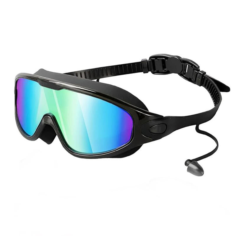 Limited Time: 40% OFF 🔥2026 New Large Wide Vision Swimming Goggles, HD Anti-Fog Waterproof Swim Glasses, UV Protection Leak-Proof Silicone Goggles with Earplugs
