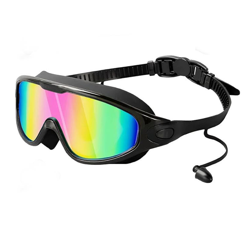 Limited Time: 40% OFF 🔥2026 New Large Wide Vision Swimming Goggles, HD Anti-Fog Waterproof Swim Glasses, UV Protection Leak-Proof Silicone Goggles with Earplugs