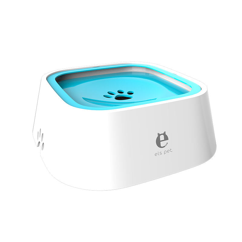 No Spill Dog Water Bowl, Buoyant Anti-Splash Pet Drinking Bowl, No Wet Mouth & Wet Beard Design, Leak-Proof Plastic Water Feeder, Non-Slip Waterproof Pet Bowl for Dogs Cats Indoor & Travel Use