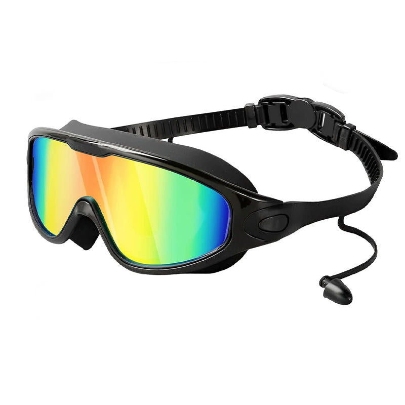 Limited Time: 40% OFF 🔥2026 New Large Wide Vision Swimming Goggles, HD Anti-Fog Waterproof Swim Glasses, UV Protection Leak-Proof Silicone Goggles with Earplugs