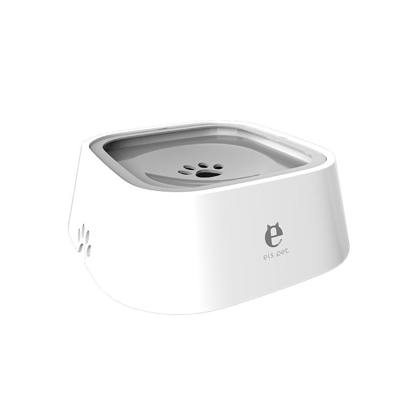 No Spill Dog Water Bowl, Buoyant Anti-Splash Pet Drinking Bowl, No Wet Mouth & Wet Beard Design, Leak-Proof Plastic Water Feeder, Non-Slip Waterproof Pet Bowl for Dogs Cats Indoor & Travel Use