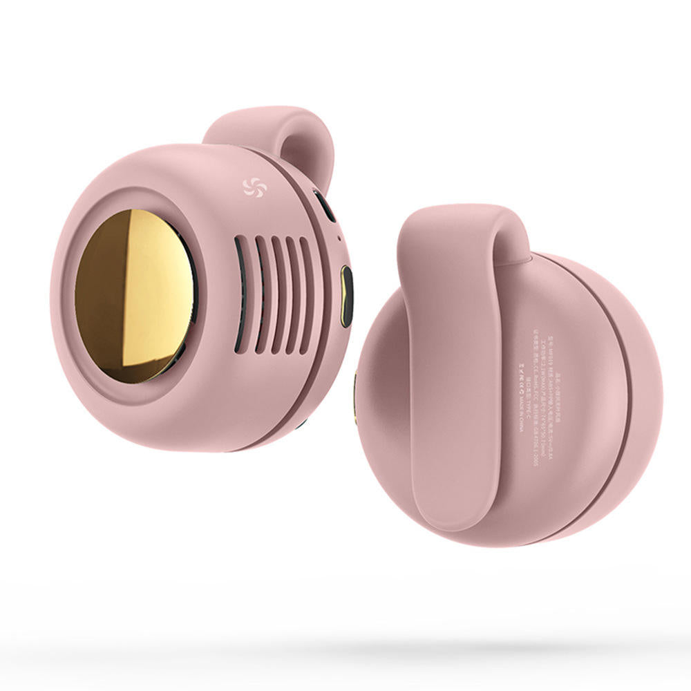 Limited Time: 30% OFF 🔥2 in 1 Waist Clip & Neck Bladeless Fan, 3 Speeds Adjustable Quiet Mini Portable Cooling Fan, 360° Rotate Hands-Free USB Rechargeable Personal Fan for Outdoor Travel Working