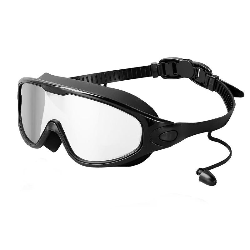 Limited Time: 40% OFF 🔥2026 New Large Wide Vision Swimming Goggles, HD Anti-Fog Waterproof Swim Glasses, UV Protection Leak-Proof Silicone Goggles with Earplugs