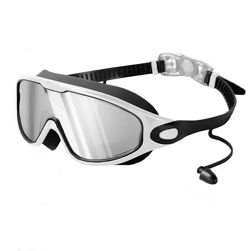 Limited Time: 40% OFF 🔥2026 New Large Wide Vision Swimming Goggles, HD Anti-Fog Waterproof Swim Glasses, UV Protection Leak-Proof Silicone Goggles with Earplugs