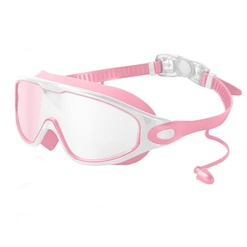 Limited Time: 40% OFF 🔥2026 New Large Wide Vision Swimming Goggles, HD Anti-Fog Waterproof Swim Glasses, UV Protection Leak-Proof Silicone Goggles with Earplugs